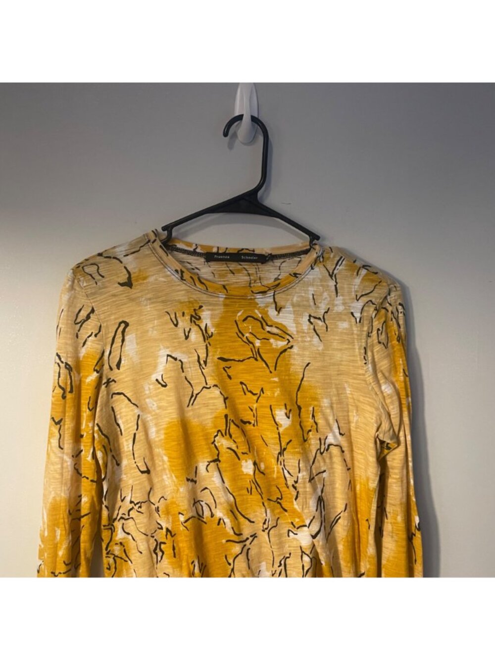 Proenza schhouler spotted-print Long-sleeve Tissue Jersey T-shirt - Picture 2 of 11